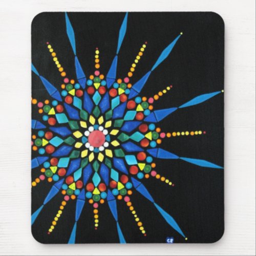 Colorful Gemstones Mosaic Mouse Pads