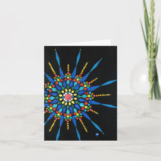 Colorful Gemstones Mosaic Note Cards
