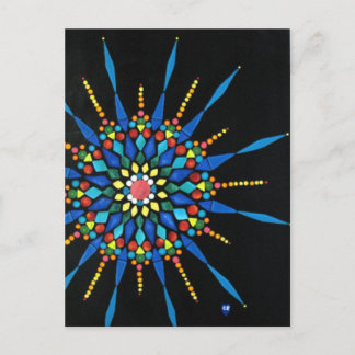 Colorful Gemstones Mosaic Postcards