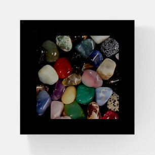 Colorful Gemstones Paperweight