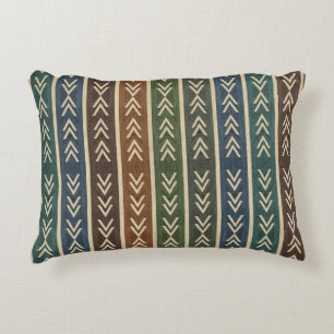 Colorful Geo Mud Cloth Accent Pillow
