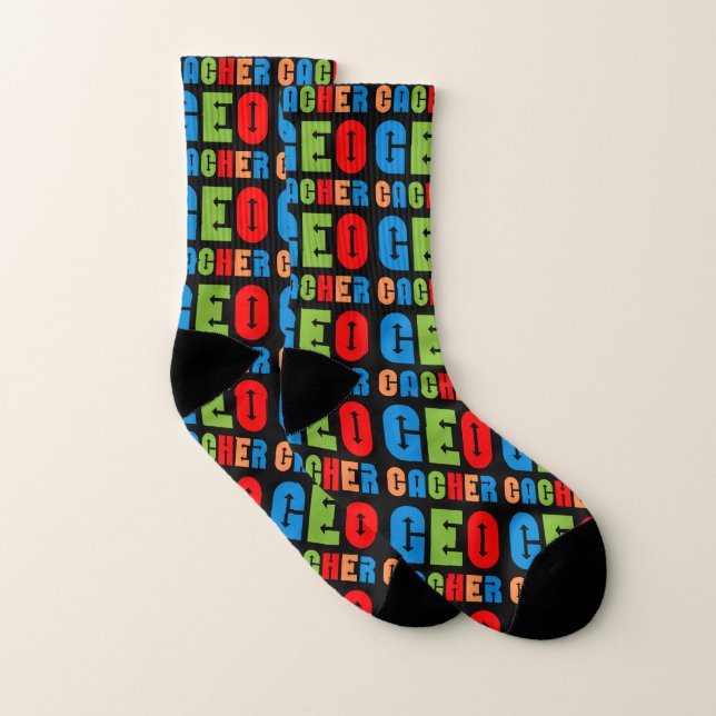Colorful Geocacher Arrows Socks (Pair)