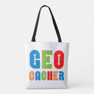 Colorful Geocacher Arrows Tote Bag