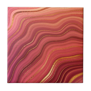 Colorful Geode Style Ceramic Tile