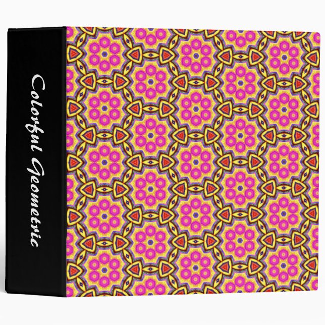 Colorful Geometric 02 (2in) Binder (Front/Spine)
