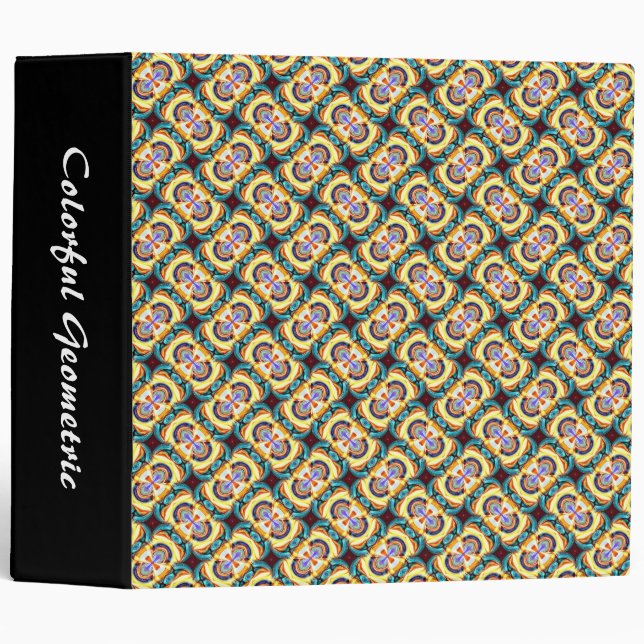 Colorful Geometric 08 (2in) Binder (Front/Spine)