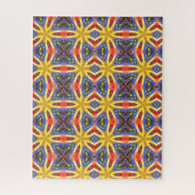 Colorful geometric 520 piece jigsaw puzzle (Vertical)