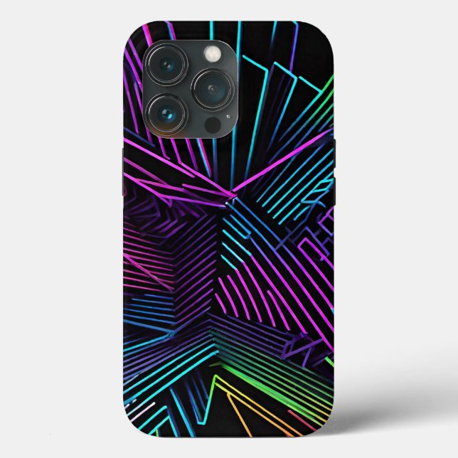 Colorful Geometric Abstract Case-Mate iPhone Case (Back)