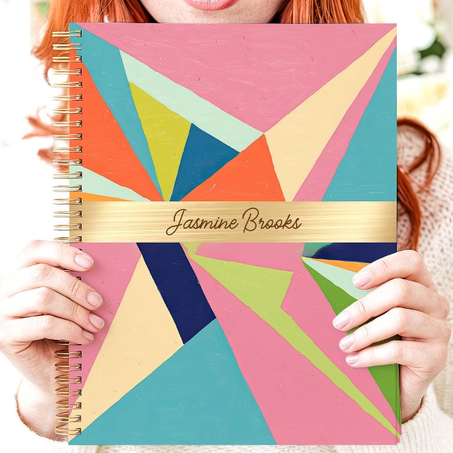Colorful Geometric Abstract Custom Name Planner (Creator Uploaded)
