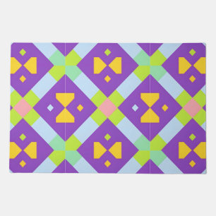 Colorful Geometric Abstract Design Doormat
