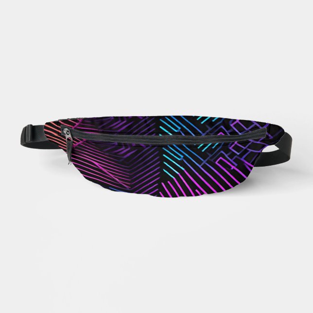 Colorful Geometric Abstract Fanny Pack (Front)
