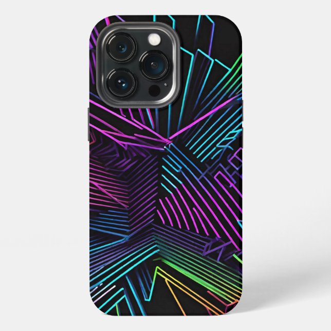 Colorful Geometric Abstract Iphone Case (Back)