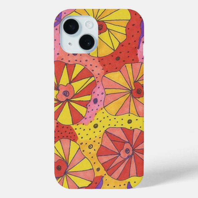 Colorful Geometric Abstract iPhone X Case (Back)