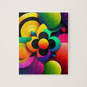 Colorful Geometric Abstract Jigsaw Puzzle