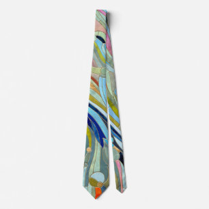 Colorful Geometric Abstract Mosaic Art Neck Tie