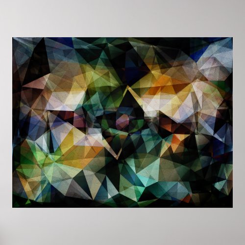Colorful Geometric Abstract Poster