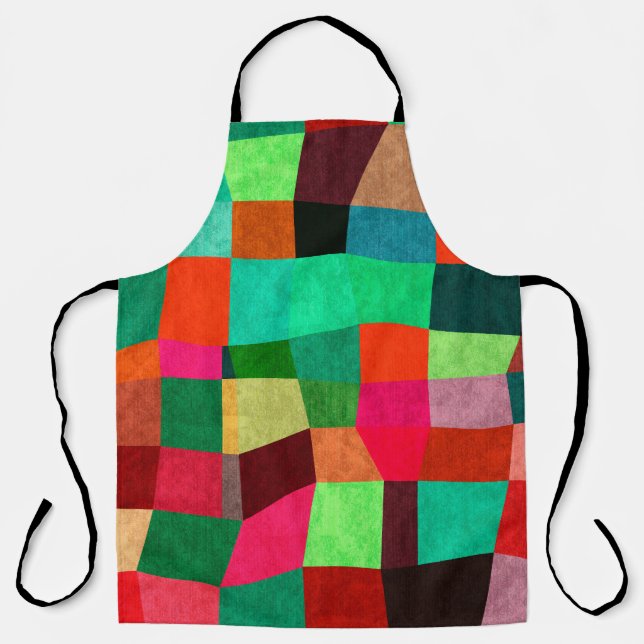 Colorful Geometric: Abstract Seamless Texture Apron (Front)