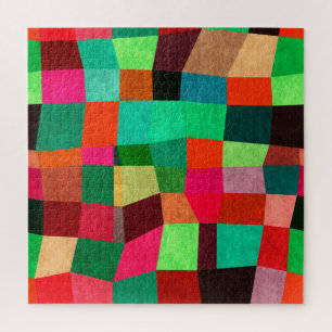 Colorful Geometric: Abstract Seamless Texture Jigsaw Puzzle