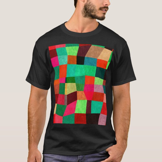 Colorful Geometric: Abstract Seamless Texture T-Shirt (Front)