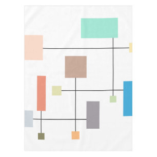Colorful Geometric Abstract Tablecloth