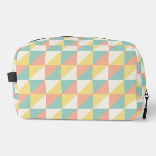 Colorful Geometric Abstract Triangle Pattern Dopp Kit