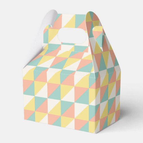 Colorful Geometric Abstract Triangle Pattern Favor Boxes