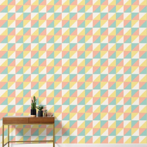 Colorful Geometric Abstract Triangle Pattern Wallpaper