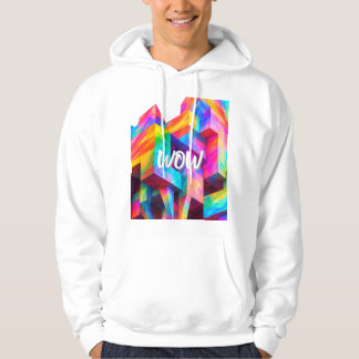 Colorful Geometric Abstract Vibrant Mode Hoodie