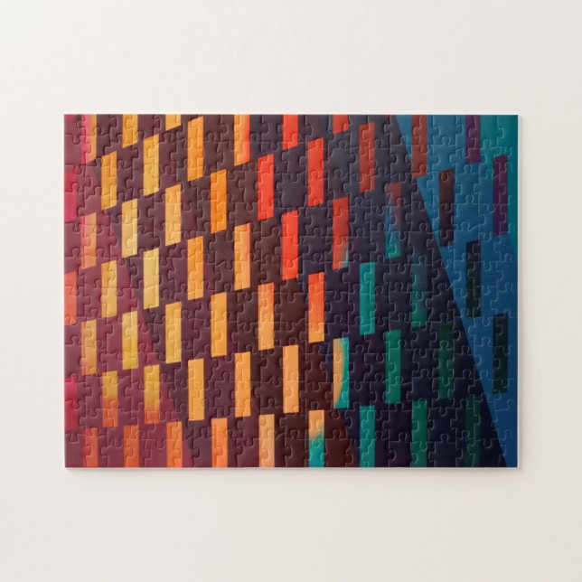 Colorful Geometric Art Jigsaw Puzzle (Horizontal)