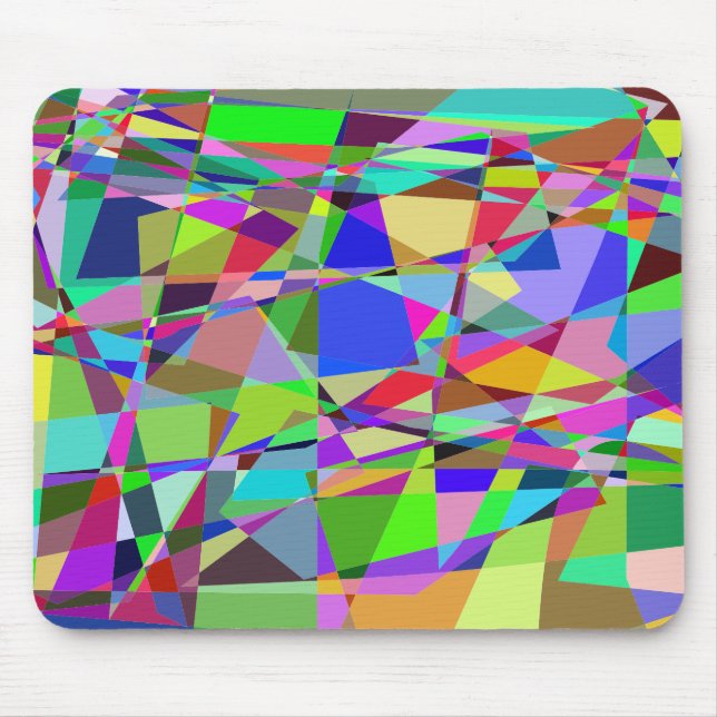 Colorful Geometric Background Mouse Pad (Front)