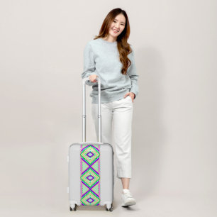 Colorful Geometric Boho Pattern Luggage