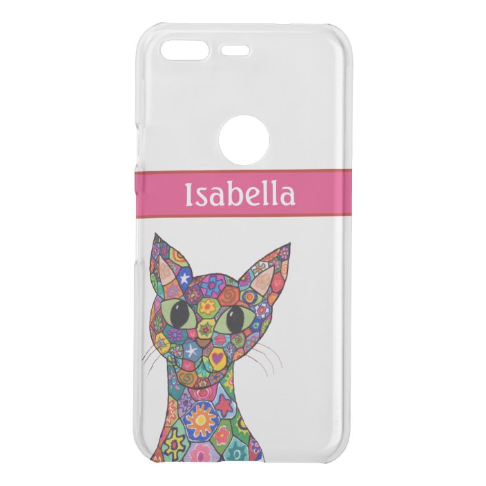 Colorful Geometric Cat Cool Hot Pink Monogram Name Uncommon Google Pixel Case Zazzle Com Animated gif uploaded by xkawaiiprincessax. zazzle