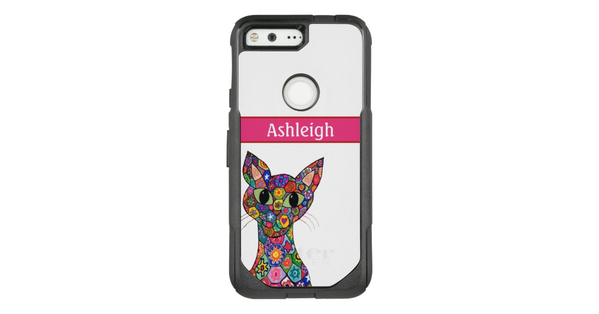 Colorful Geometric Cat Cute Hot Pink Monogram Name Otterbox Commuter Google Pixel Case Zazzle Com Infinix hot 10 stock wallpapers. zazzle