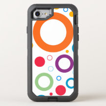 Colorful Geometric Circle Pattern Modern Art