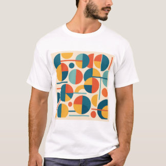 Colorful Geometric Circles & Lines T-Shirt