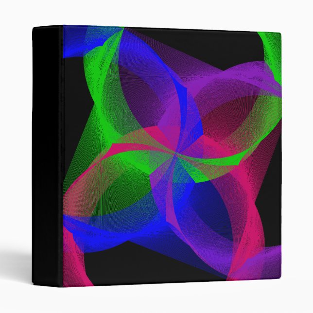 Colorful Geometric Circular Blend Binder (Front/Spine)