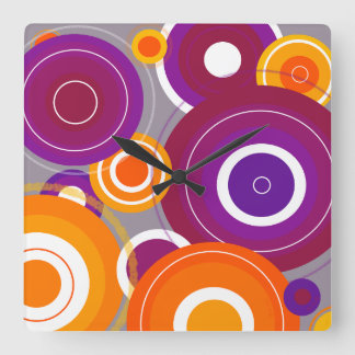 Colorful geometric clock