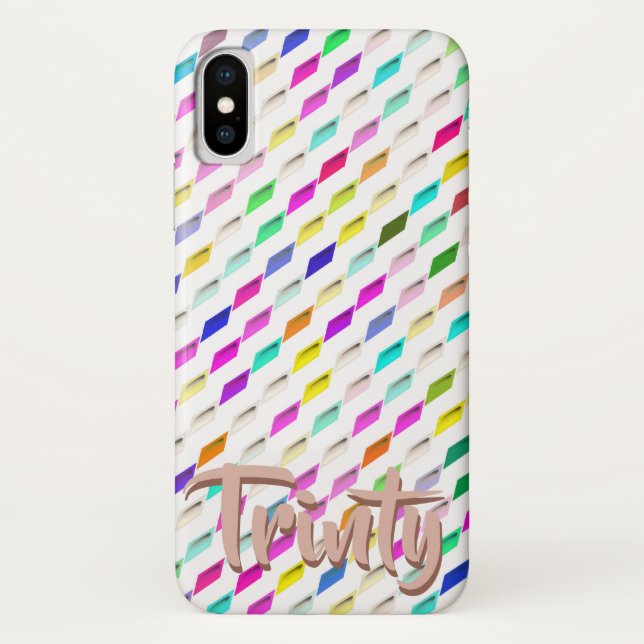 Colorful Geometric design cell phone case (Back)