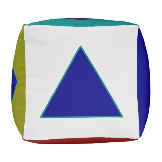 Colorful Geometric Design For Child's Room Cube