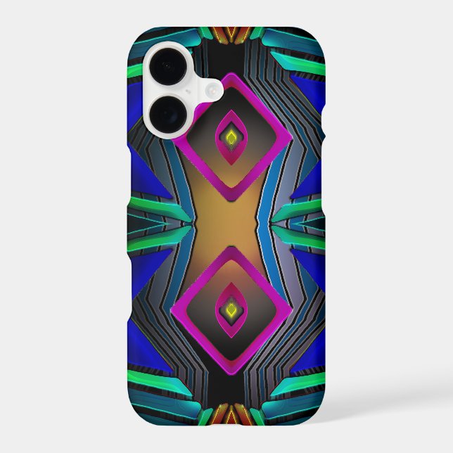 Colorful Geometric Design Iphone Case (Back)