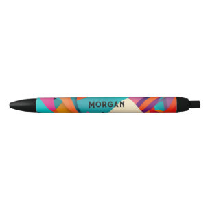 Colorful Geometric Design, Name or Monogram Pen