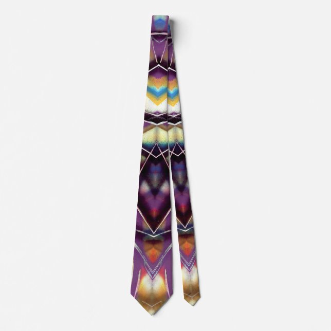 Colorful Geometric Design Neck Tie (Front)