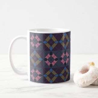 Colorful Geometric Diamond Pattern