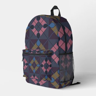 Colorful Geometric Diamond Pattern