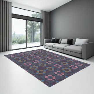 Colorful Geometric Diamond Pattern