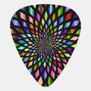 Colorful Geometric Diamonds Guitar Pick