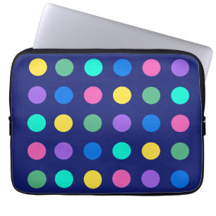 Colorful Geometric Dots Laptop Sleeve