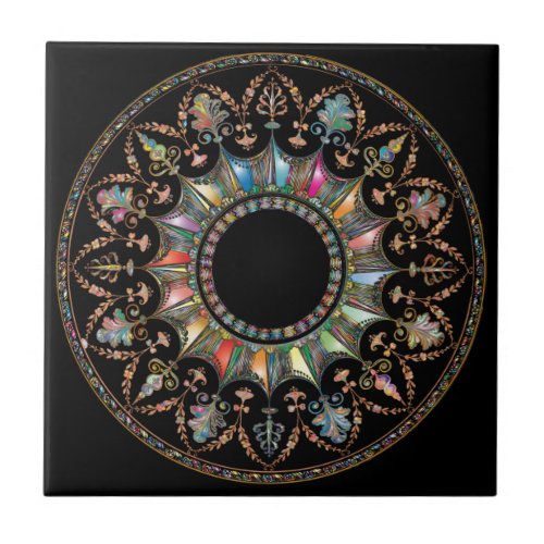 Colorful Geometric Elegant Mandala Modern Ceramic Tile