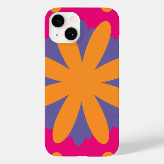 Colorful Geometric Flower Design Case-Mate iPhone Case (Back)