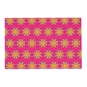Colorful Geometric Flower Design Placemat